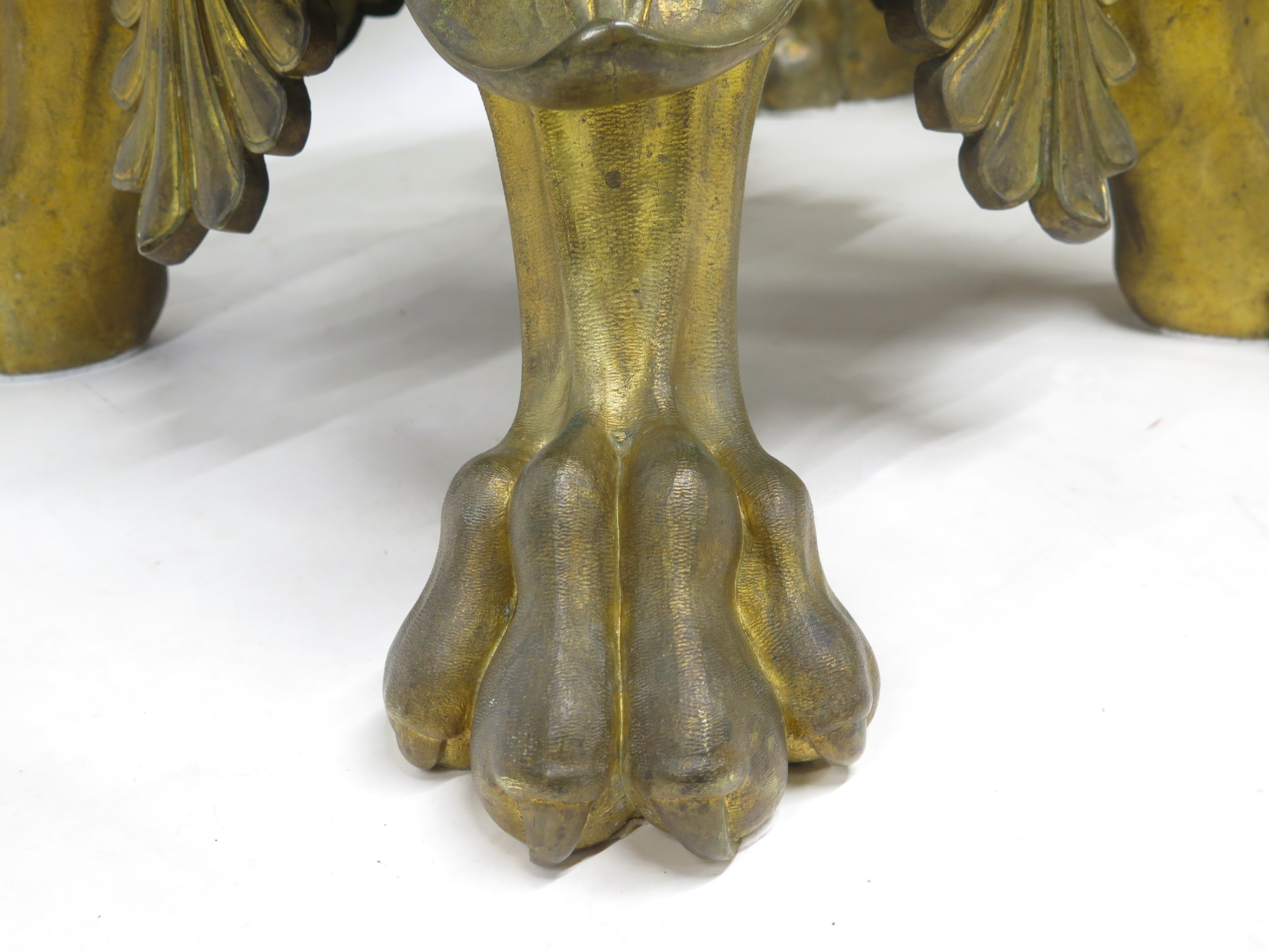 A Pair of Large, Impressive Mid-19th Century Gilt Bronze Torchieres