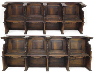 17th Century French carved walnut choir stalls