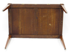A Late 18th / Early 19th Century Dutch Marquetry Inlaid Veneered Silver Table