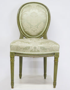 Set of 10 Louis XVI-Style Painted Side Chairs