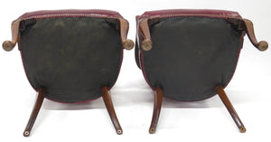 Pair of Georgian-Style Mahogany Elbow Chairs