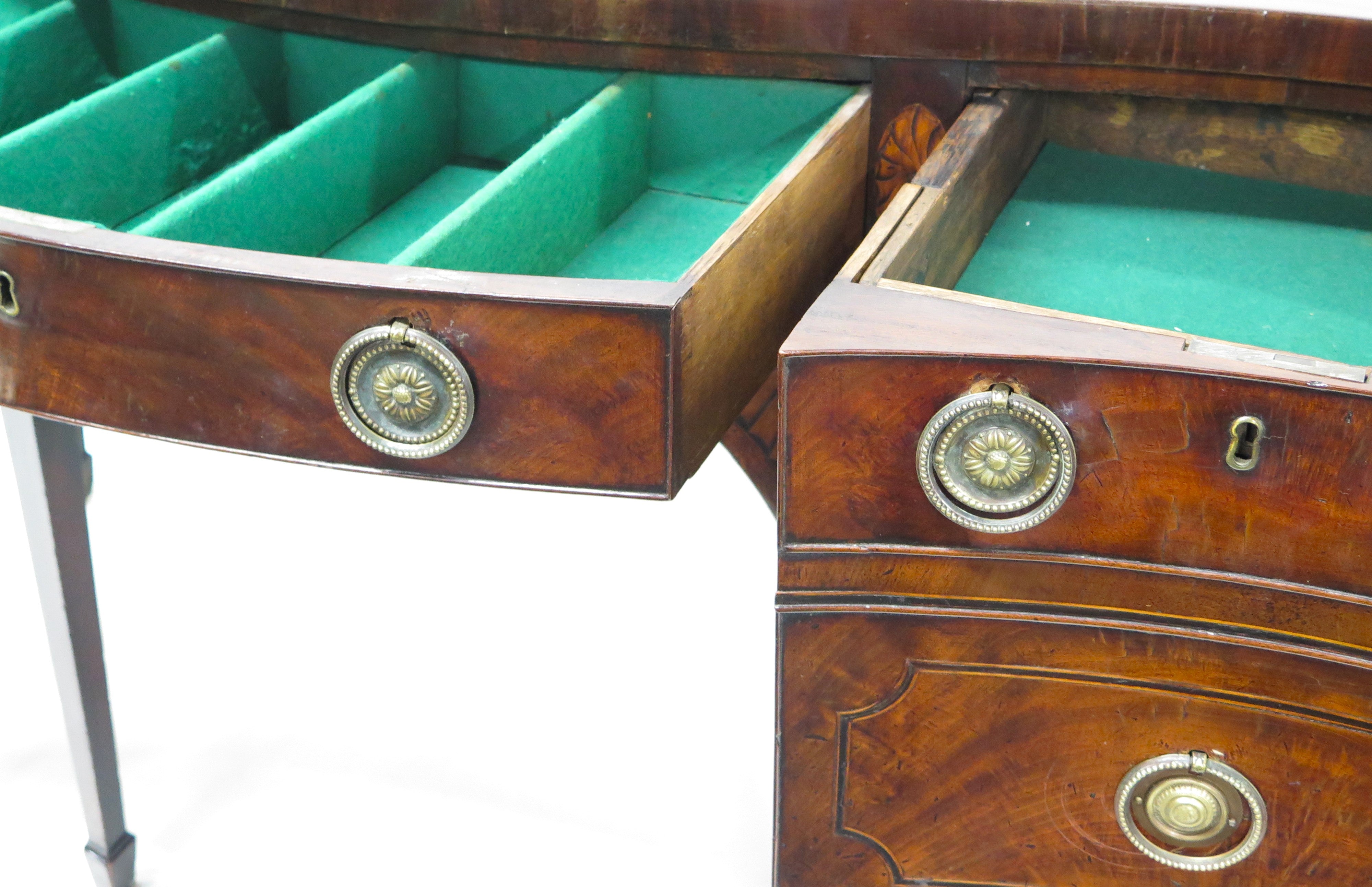 A George III Serpentine Front Mahogany Sideboard