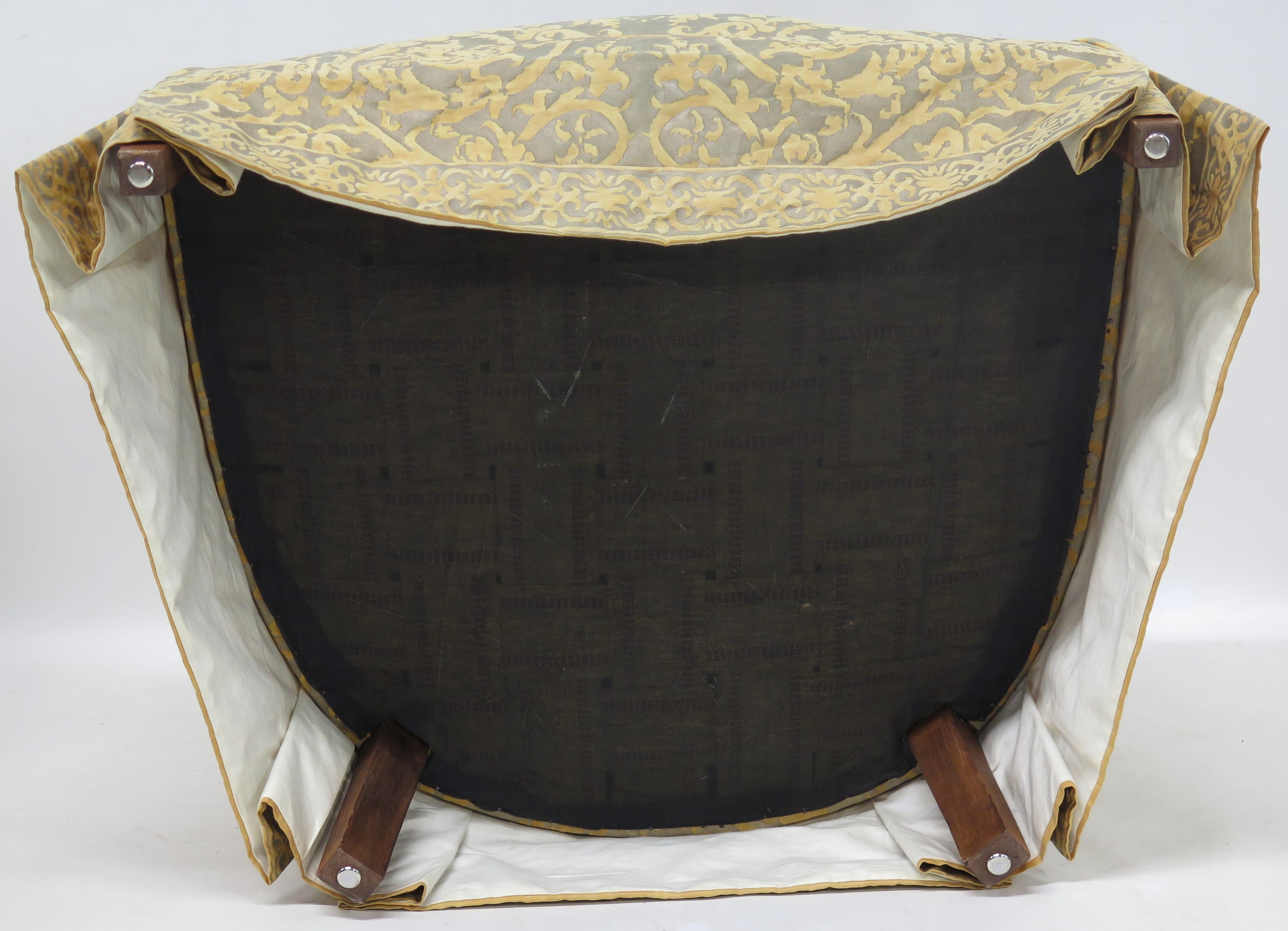 Vintage Fortuny Covered English Tub Chairs