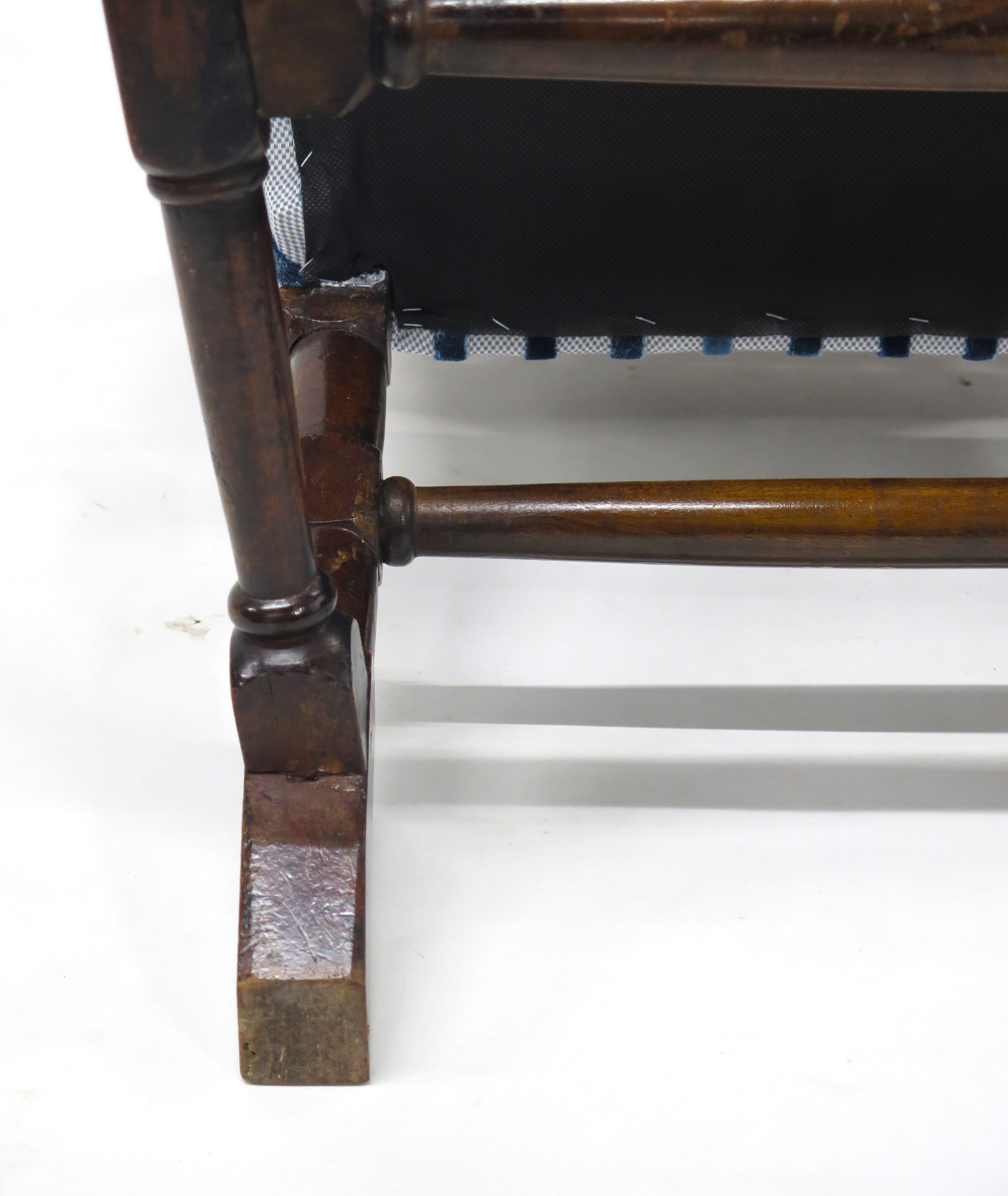 A Rare Form William and Mary Walnut Banister Back Armchair