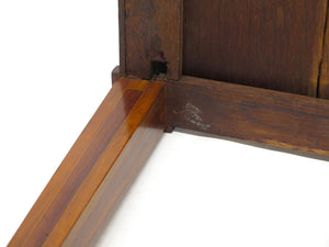 A Late 18th / Early 19th Century Dutch Marquetry Inlaid Veneered Silver Table