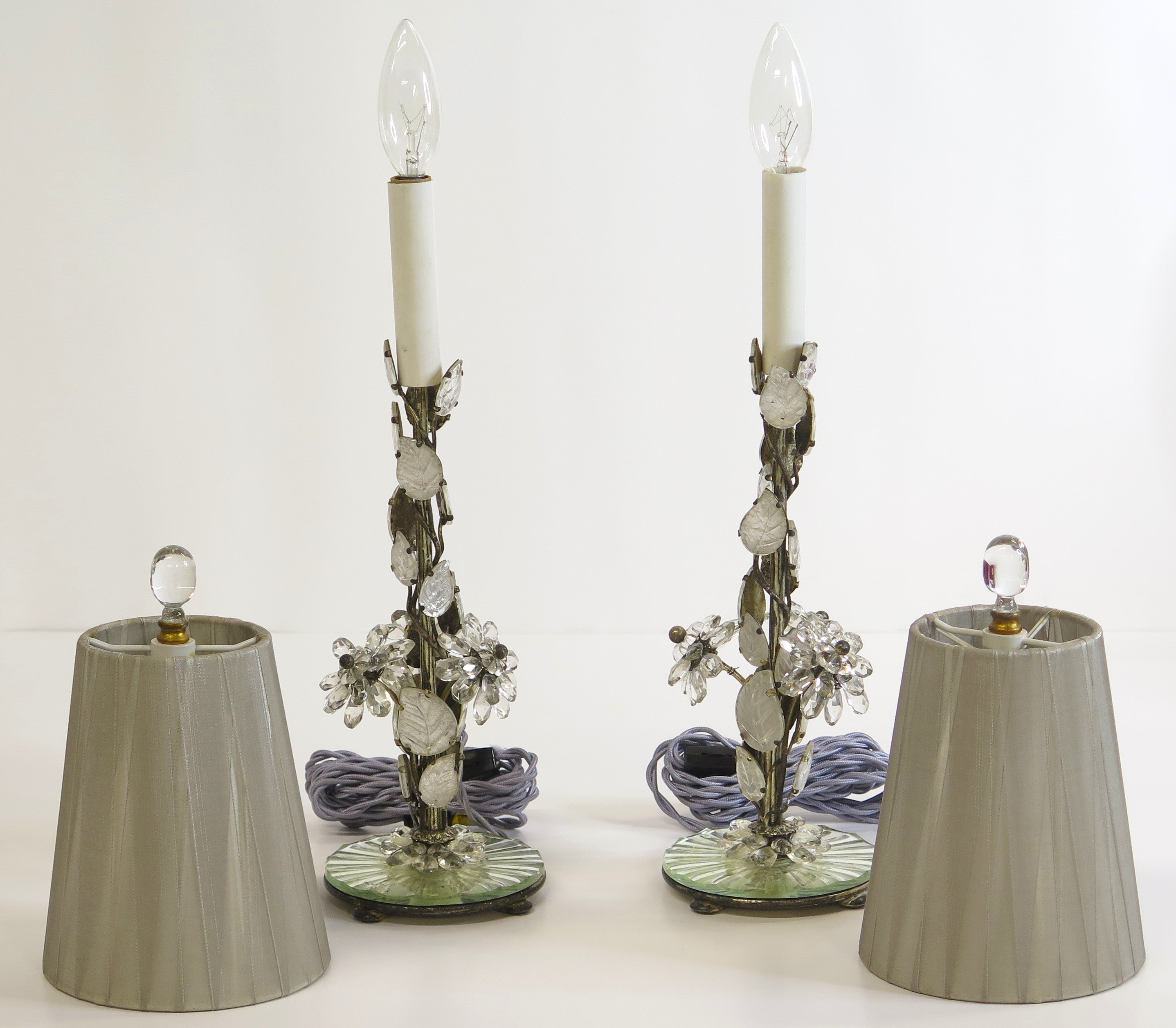 Pair of Maison Baguès Boudoir Lamps / French Art Deco