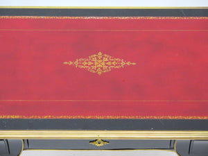 A Louis XV-Style Black Lacquer Bureau Plat / Writing Desk