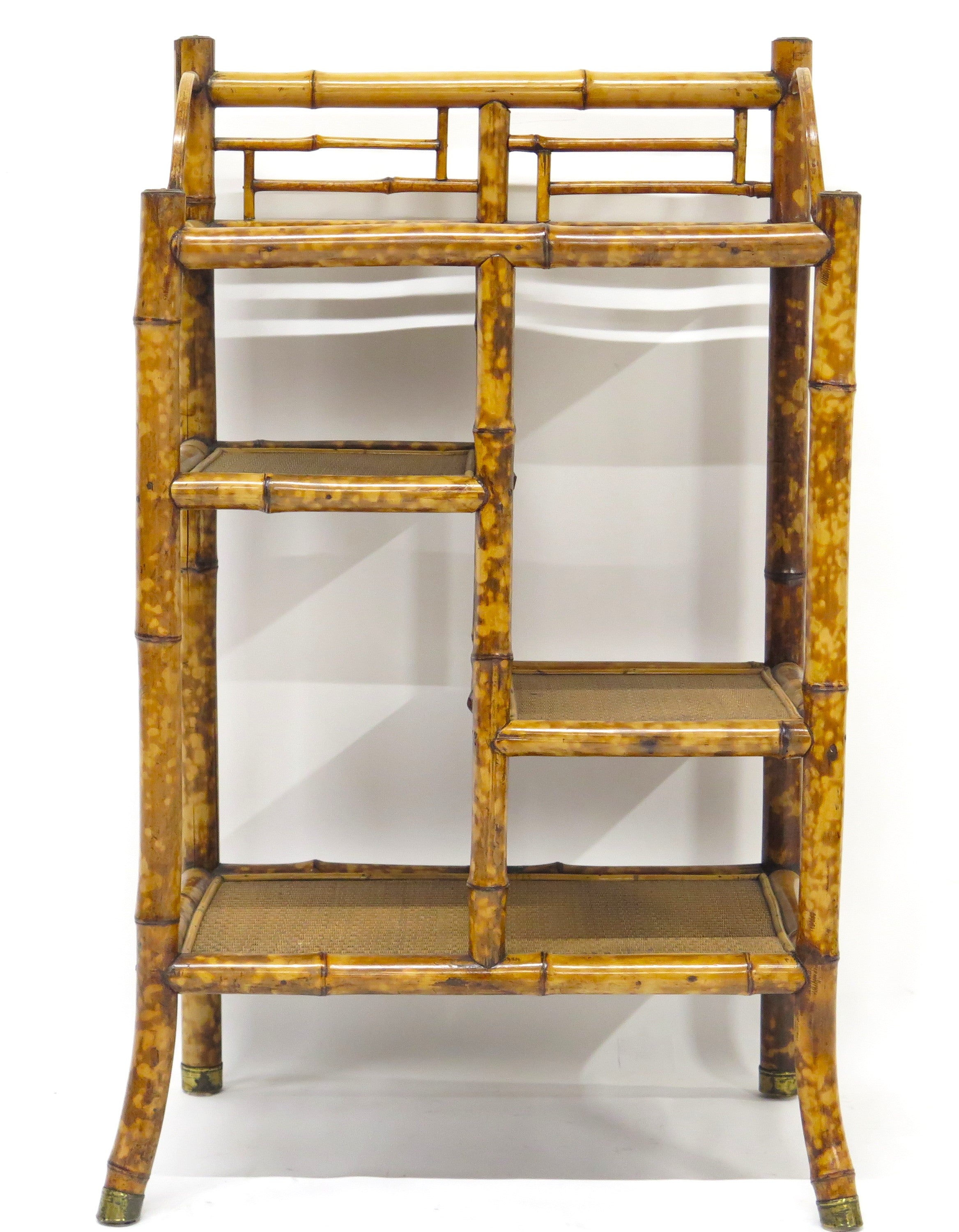 Victorian Bamboo Etagere by W. F. Needham, Birmingham