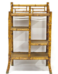 Victorian Bamboo Etagere by W. F. Needham, Birmingham