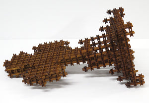 A Large Scale American Folk "Tramp Art" Cross