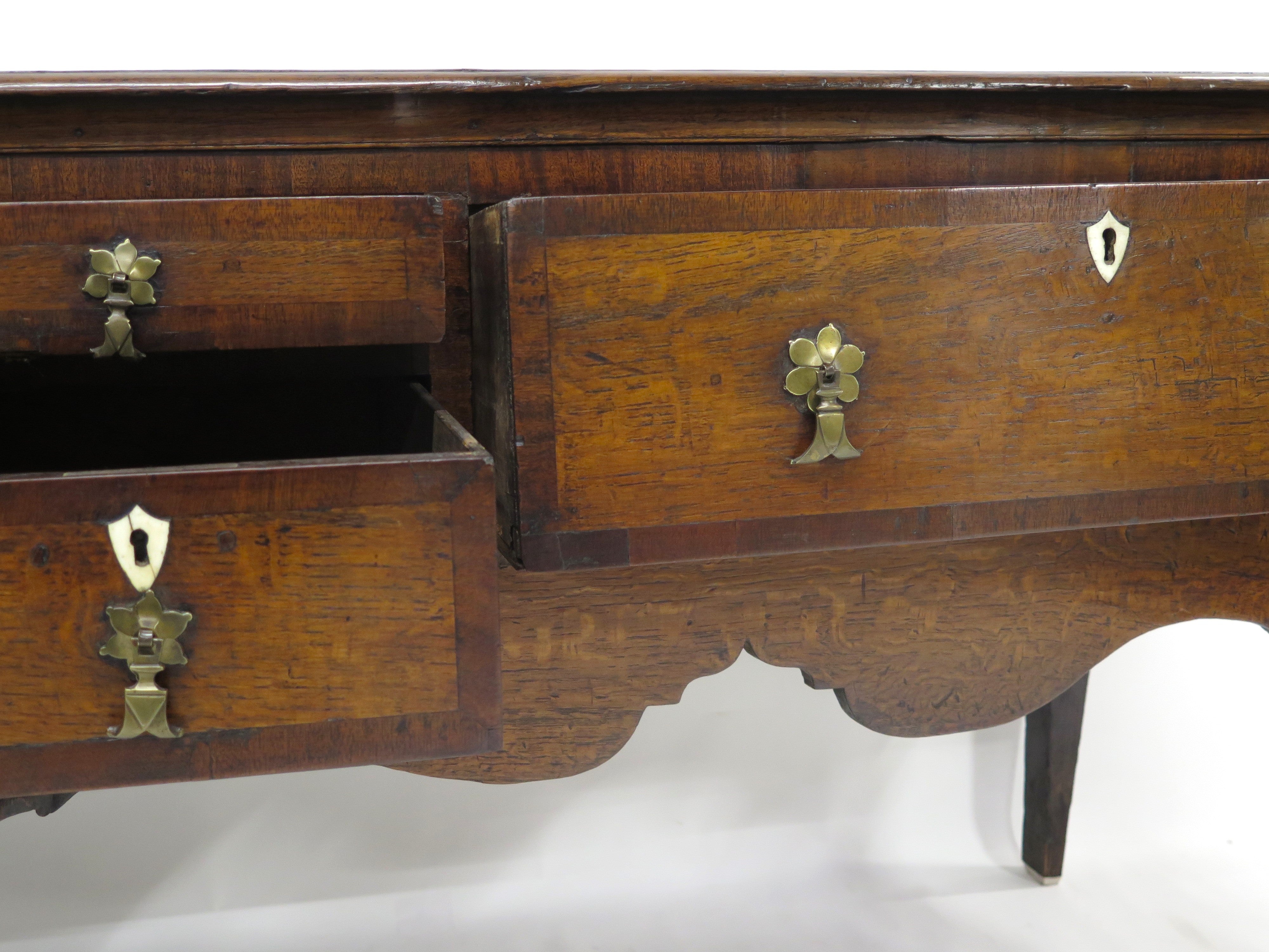 An Early George III Oak Dresser Base