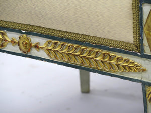 A beautiful Russian Empire Paint and Parcel Gilt Bergere