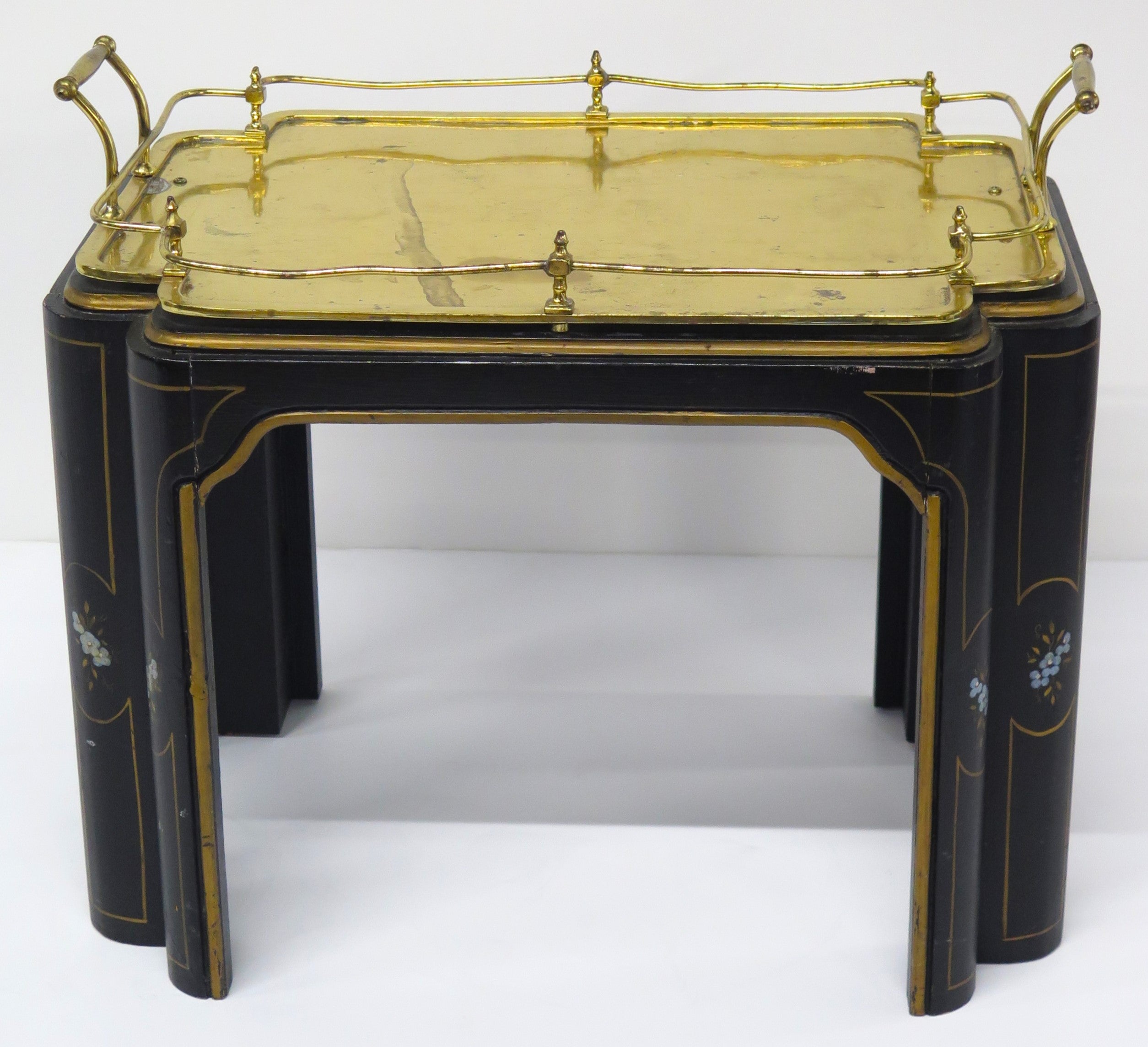 A Diminutive Brass Cocktail Table