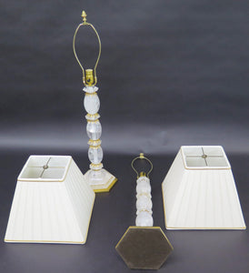 A Pair of Rock Crystal Lamps