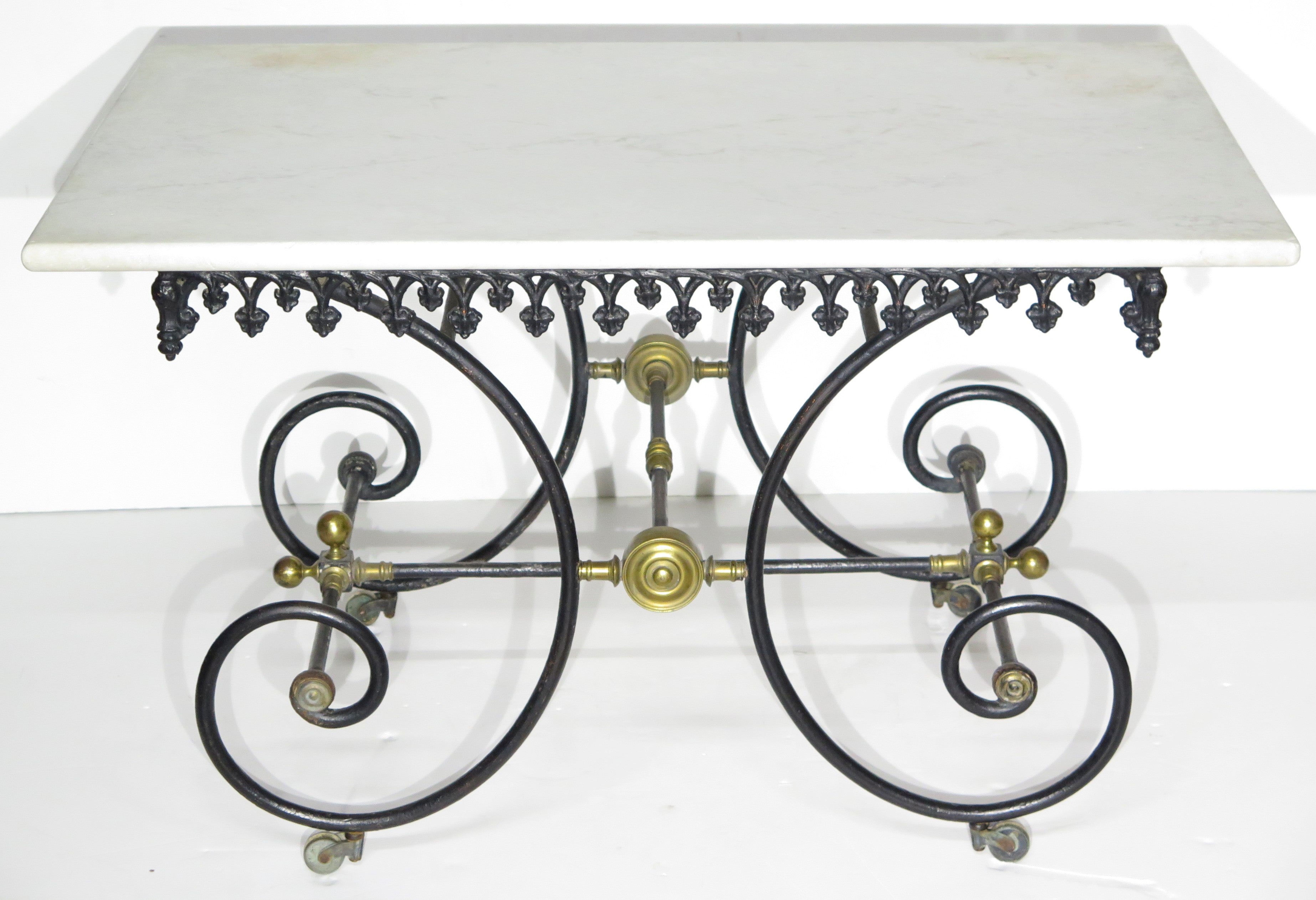 Early 20th Century Frenche Iron Pastri Table