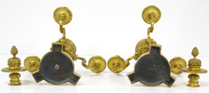 A Pair of Finely Cast and Chased Louis XVI Ormalu Four-Light Cassolette