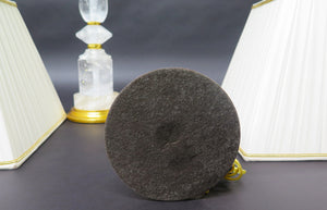 A Pair of Rock Crystal and giltwood Lamps