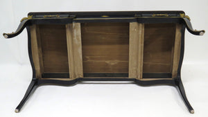 A Louis XV-Style Black Lacquer Bureau Plat / Writing Desk