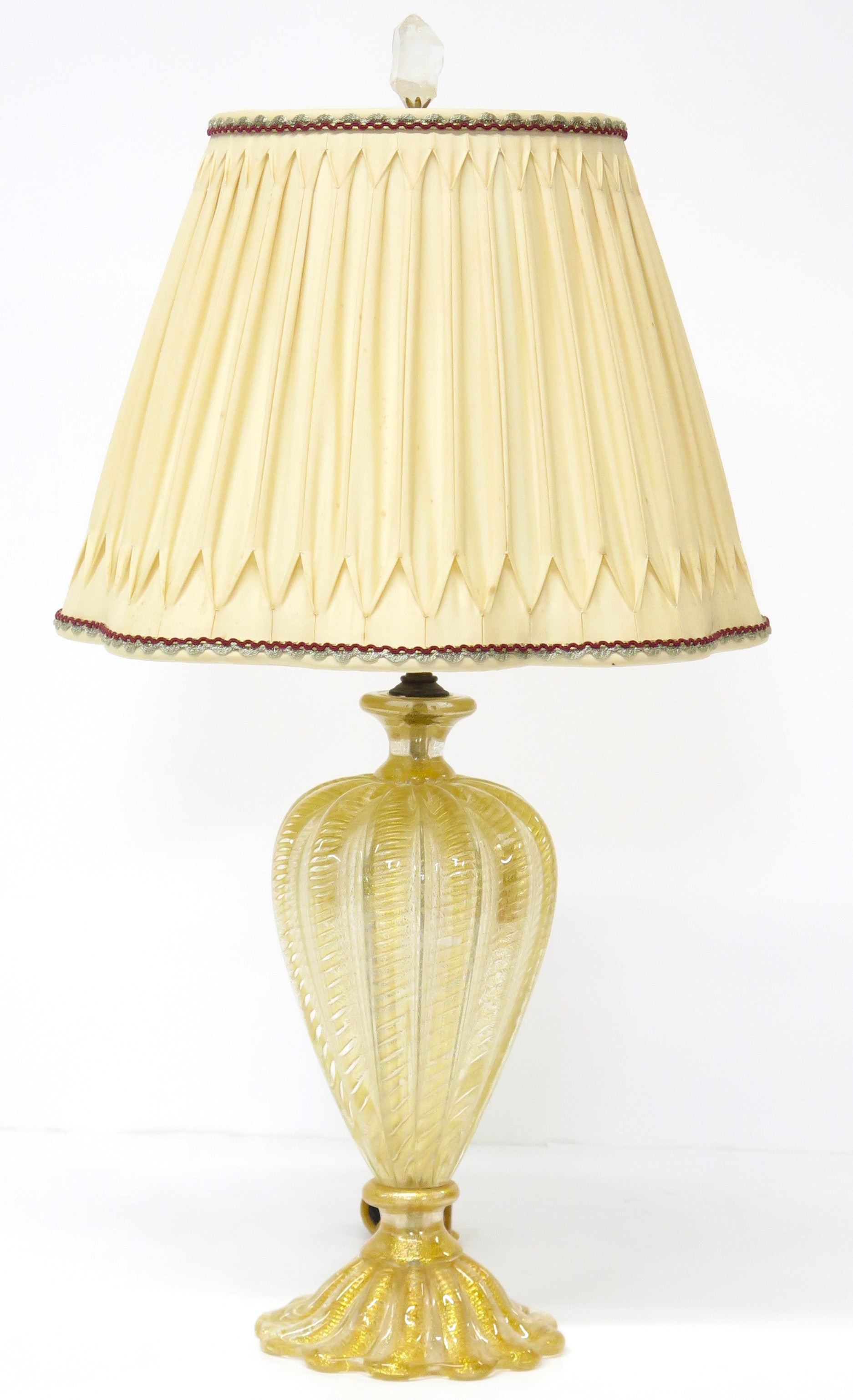 Beautiful Mid Century Murano Glass Lamp by Barovier & Toso