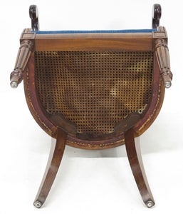 English Regency Mahogany Library Chair