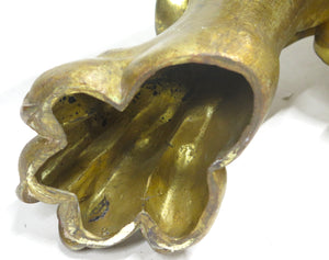 A Pair of Large, Impressive Mid-19th Century Gilt Bronze Torchieres