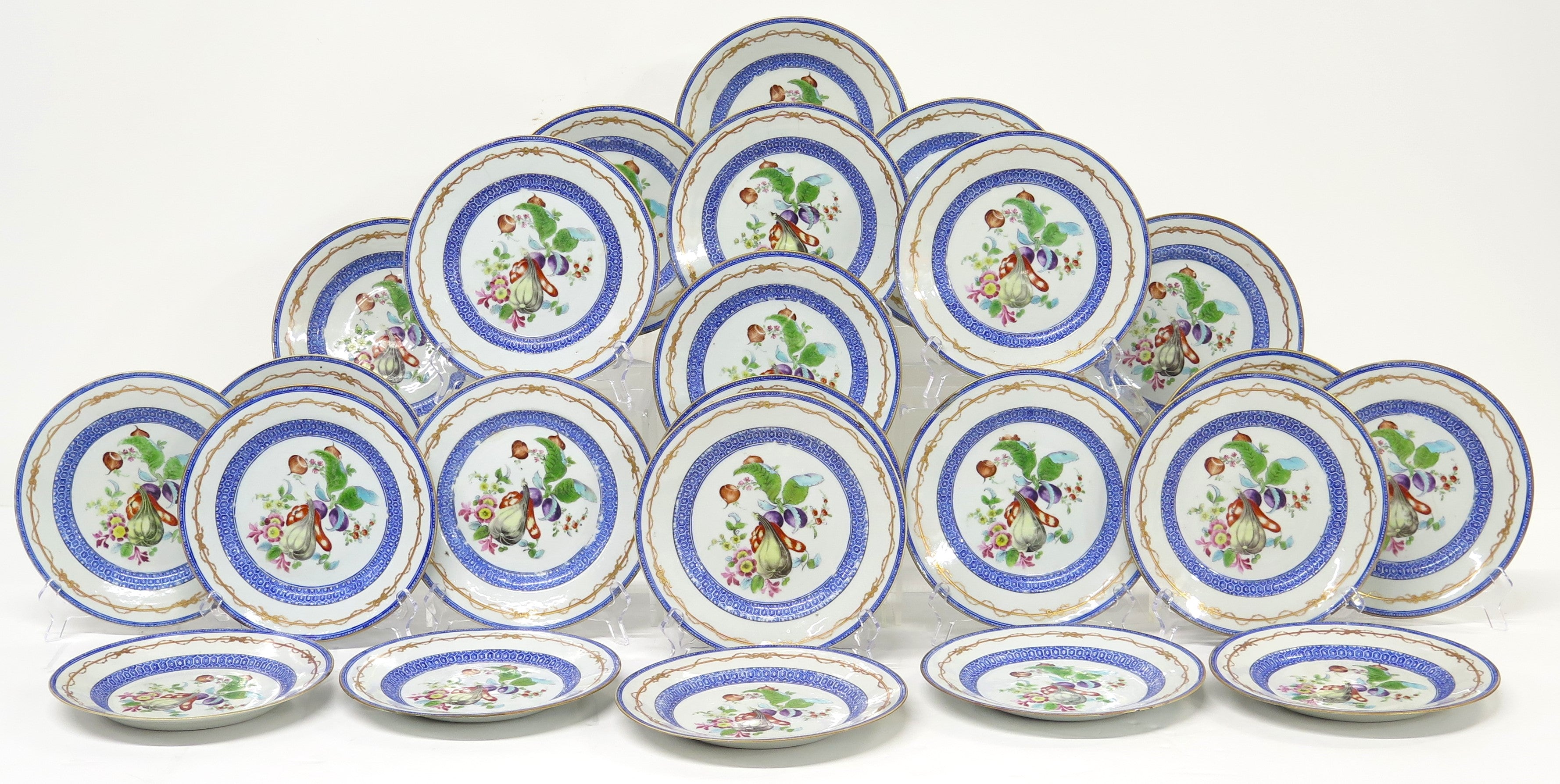 A Set of 24 Rare 18th Century Chinese Plates