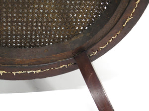 English Regency Caned Library Chair, possibly Gillows