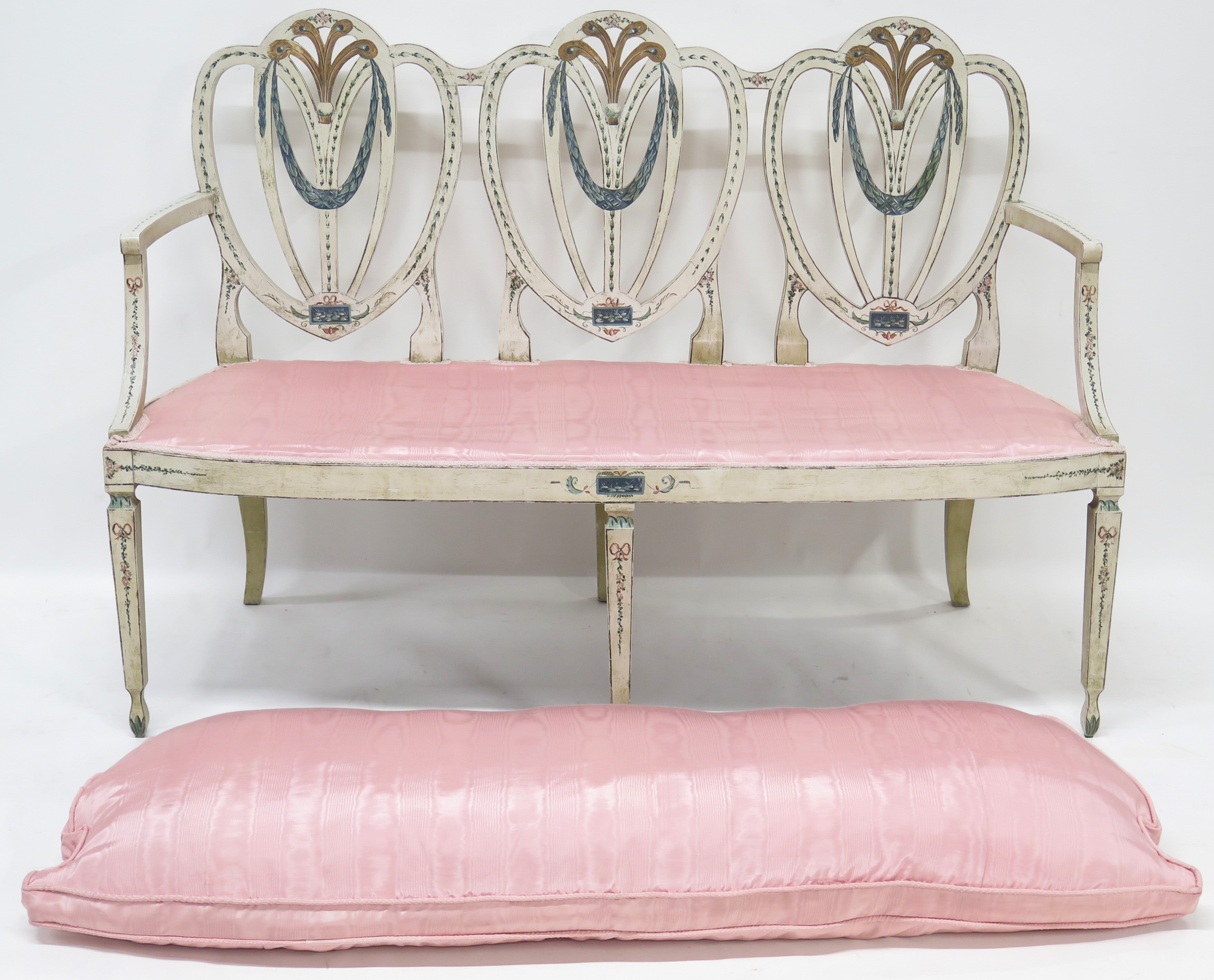Georgian Style Triple Chair Back Settee