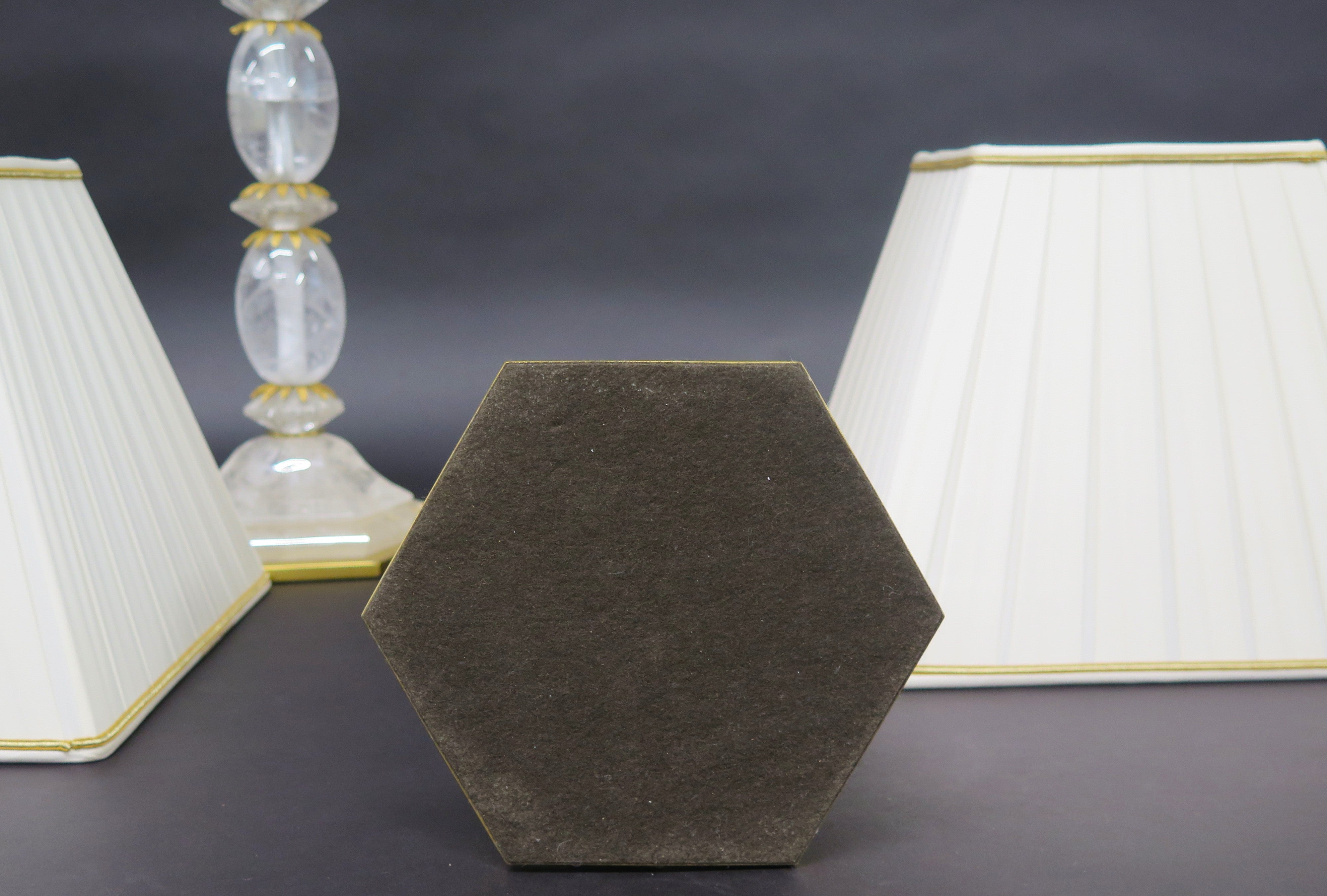 A Pair of Rock Crystal Lamps