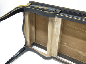 A Louis XV-Style Black Lacquer Bureau Plat / Writing Desk