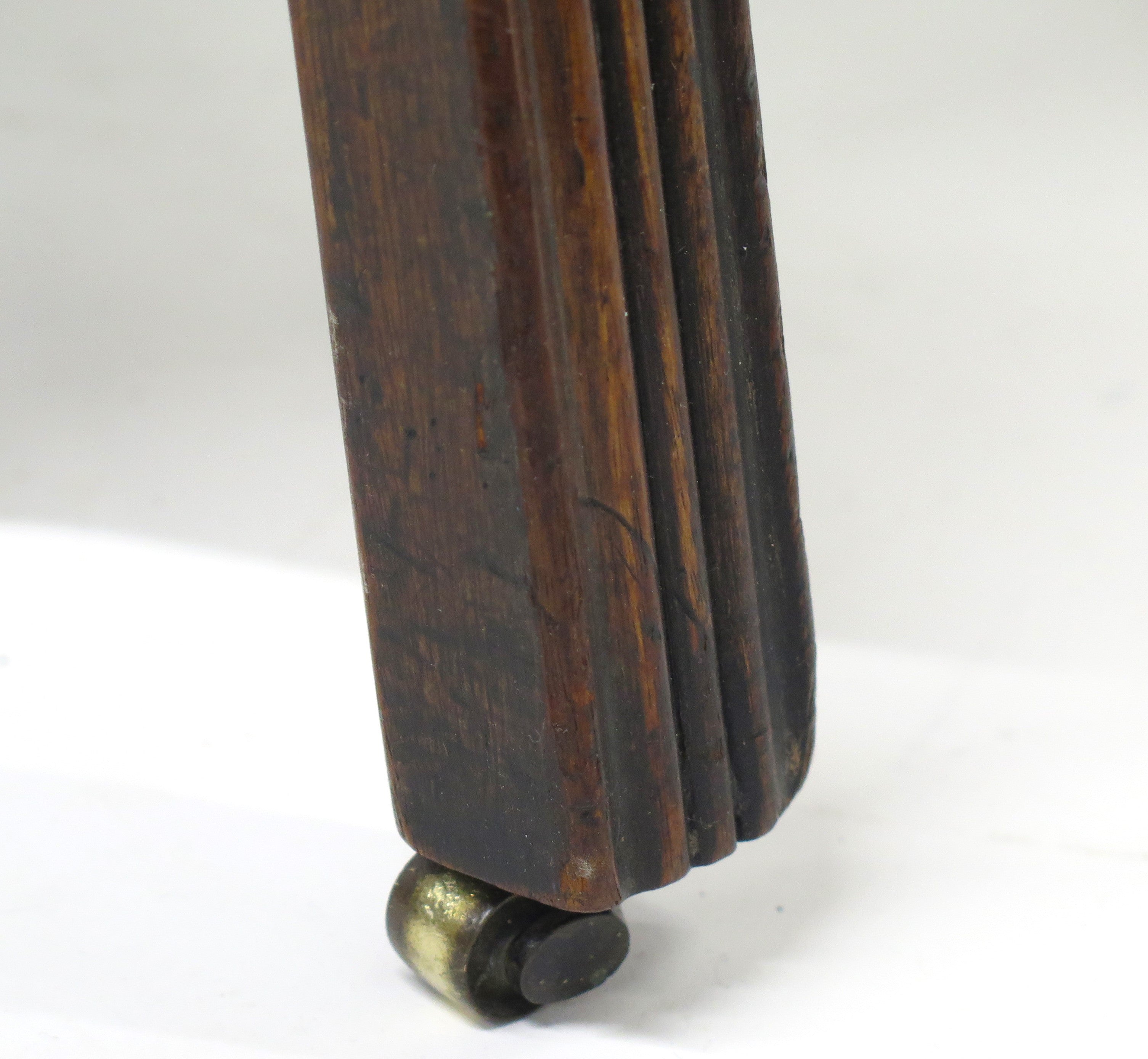 Georgian Mahogany Hexagonal Cellarette with Wide Brass Bands