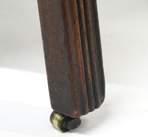 Georgian Mahogany Hexagonal Cellarette with Wide Brass Bands