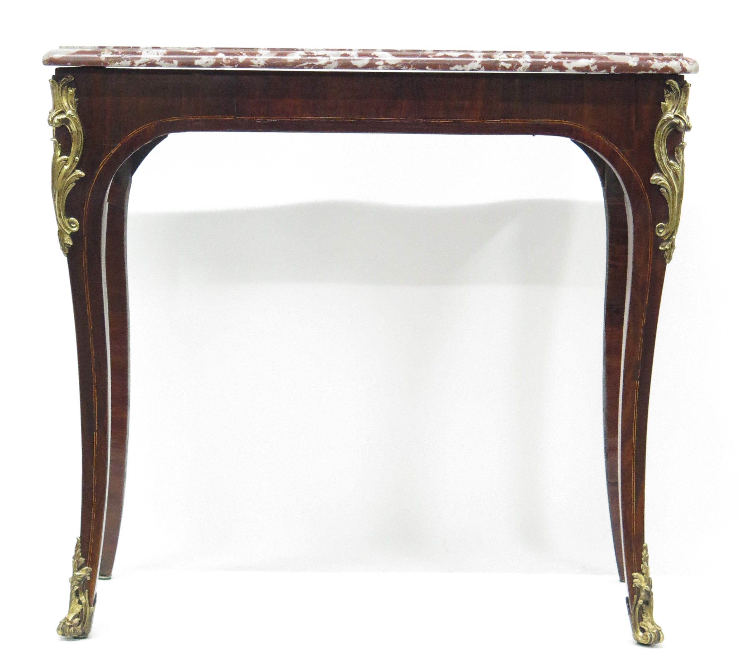 A Small Louis XV Marble Topped Console Table