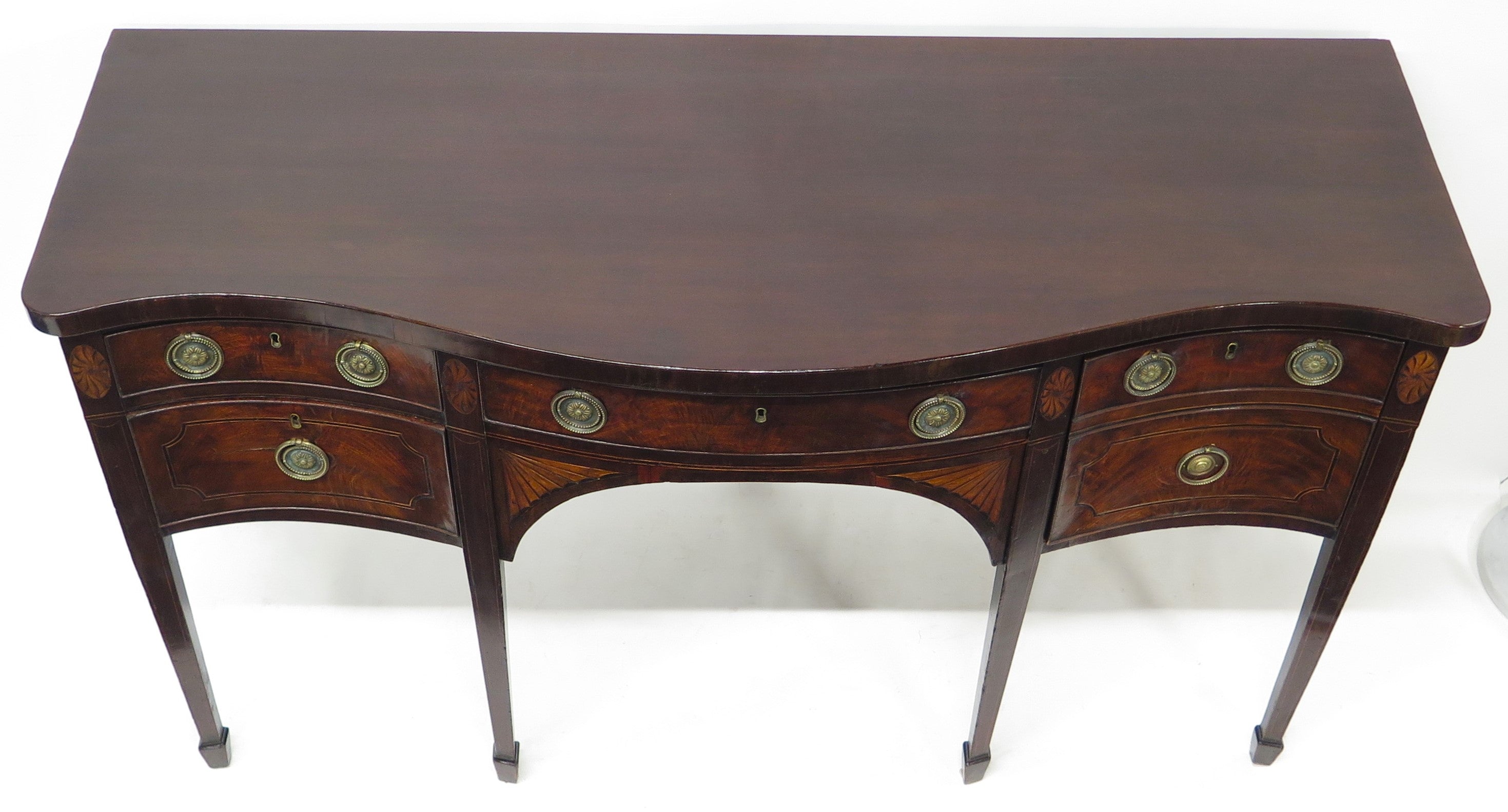 A George III Serpentine Front Mahogany Sideboard