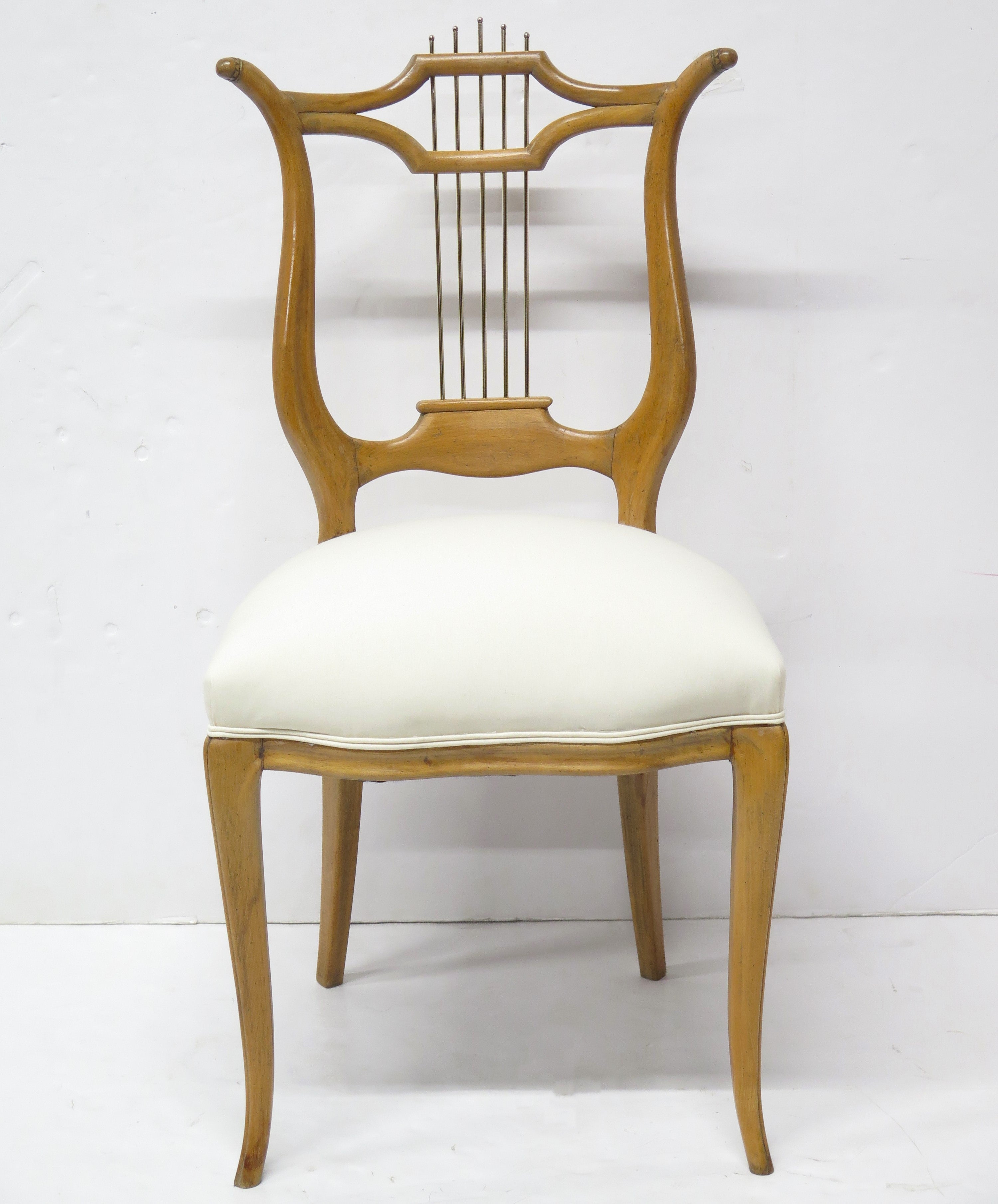 An Unusual Occasional Chair with Lyre Back