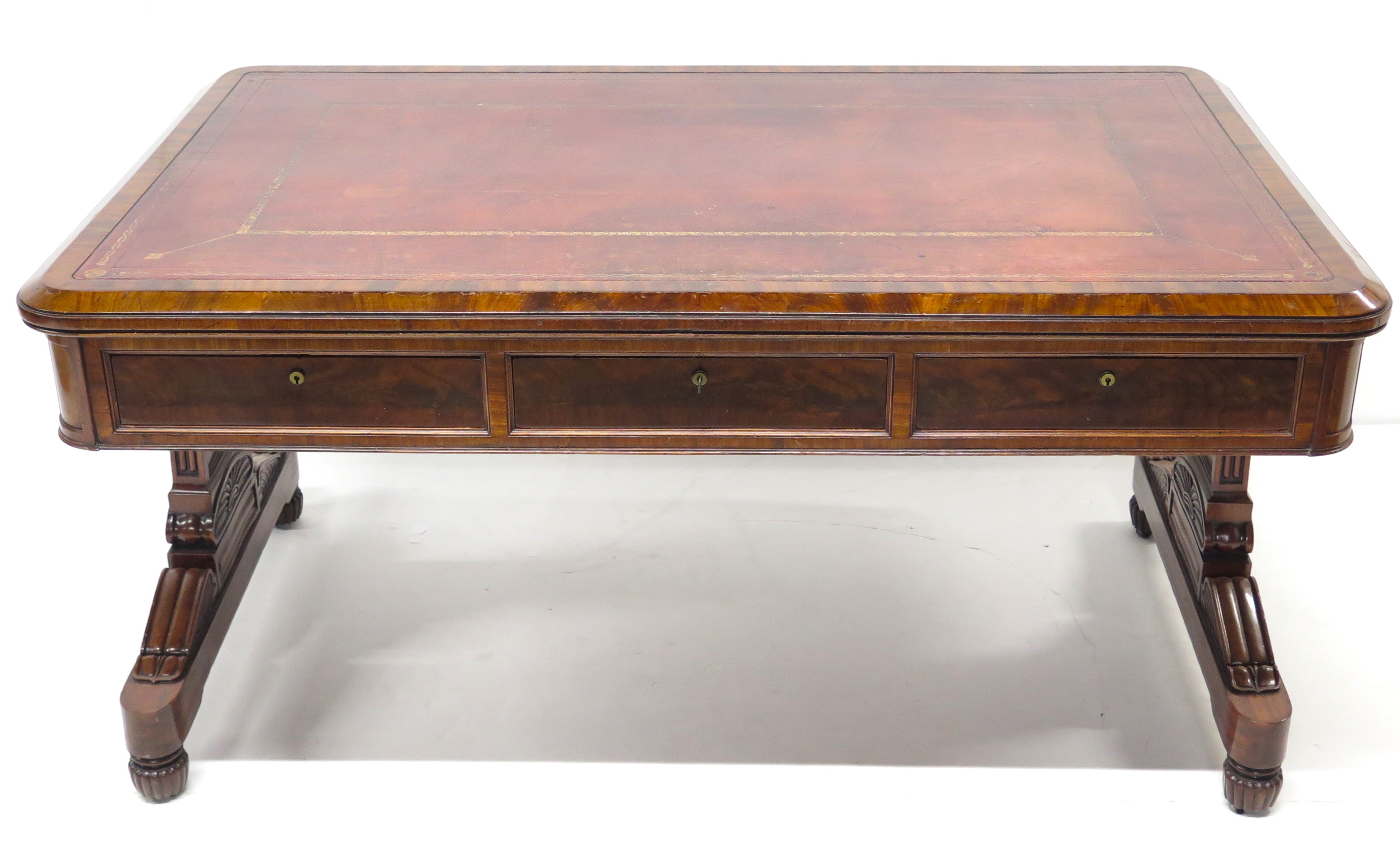 A William IV Mahogany Library Table / Writing Desk