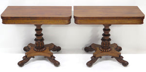 A Matched Pair of William IV Rosewood Games Tables