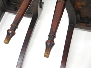 A Pair of English Regency Mahogany Hall Chairs