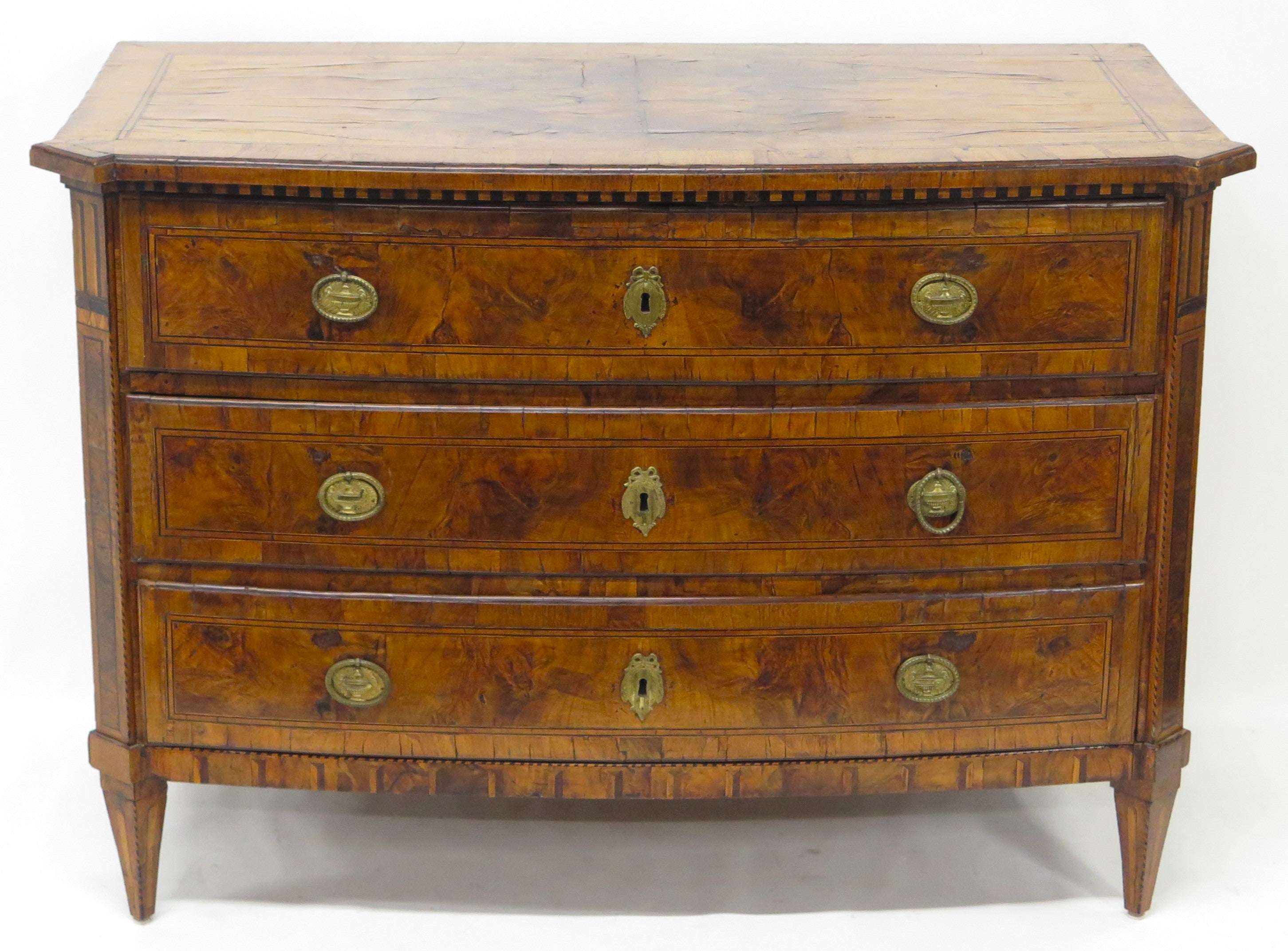 An 18th  Century Italian Three Drawer Chest
