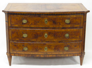 An 18th  Century Italian Three Drawer Chest