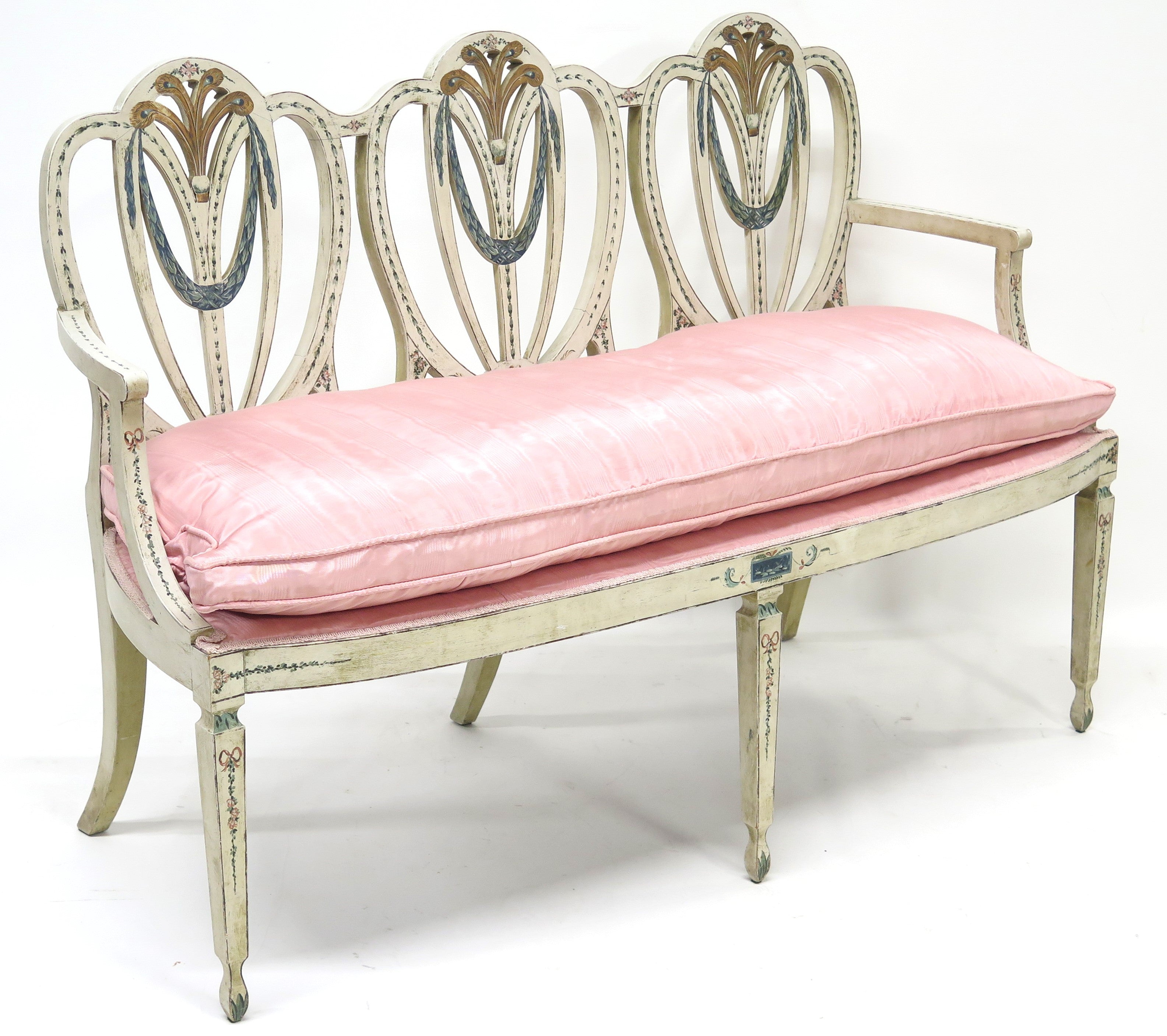 Georgian Style Triple Chair Back Settee