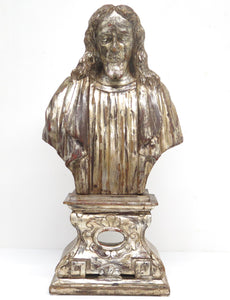 1# 18th Century Italian Silver Gilt Reliquary Bust