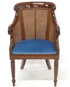 English Regency Mahogany Library Chair