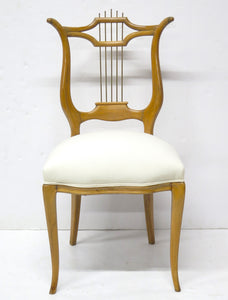 An Unusual Occasional Chair with Lyre Back