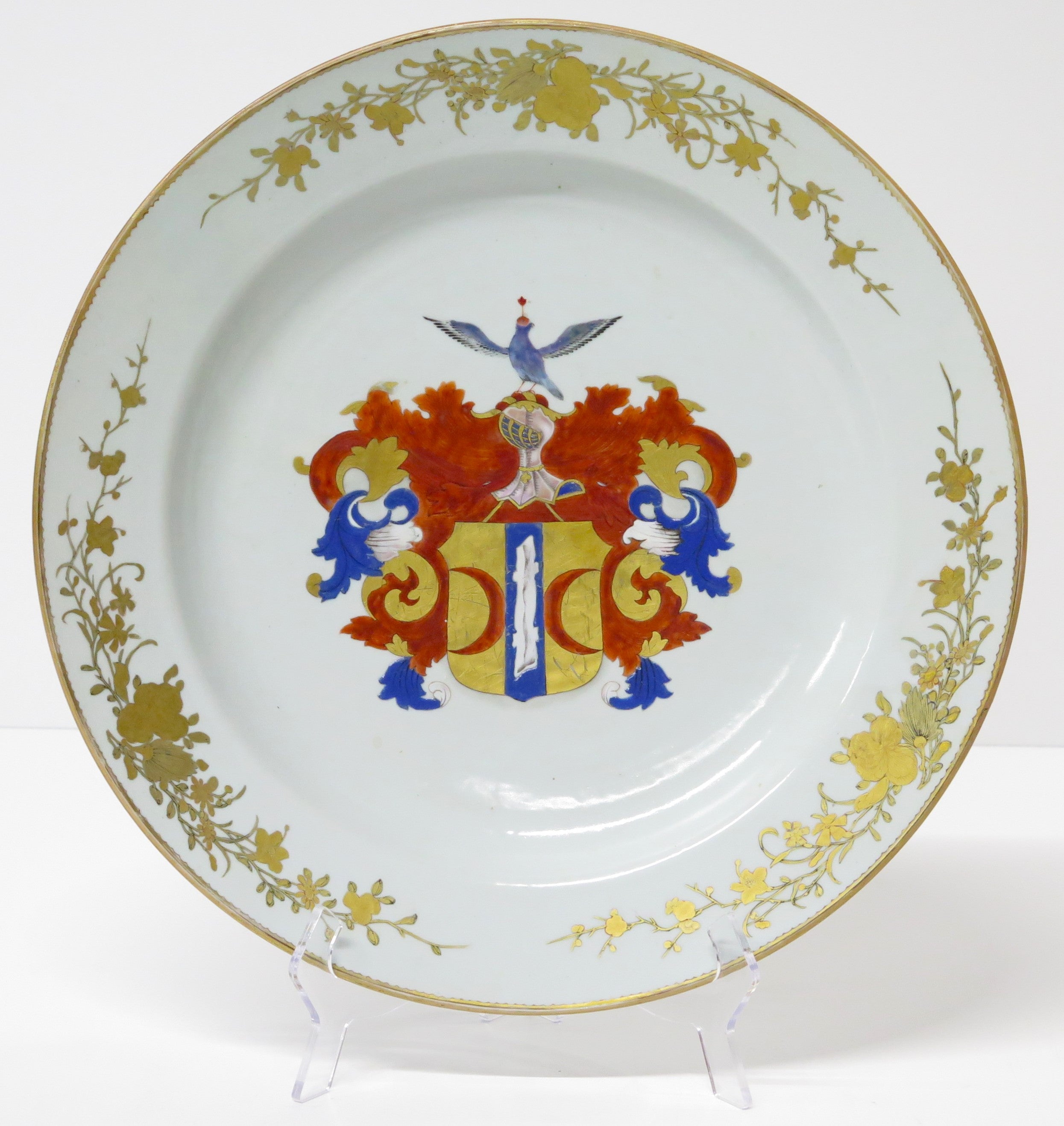 Chinese Export Armorial Charger for the Amsterdam-Batavia Dutch Family Valckenier