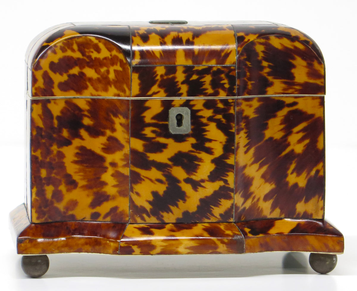 George III Tortoise Shell Tea Caddy – Nick Brock Antiques