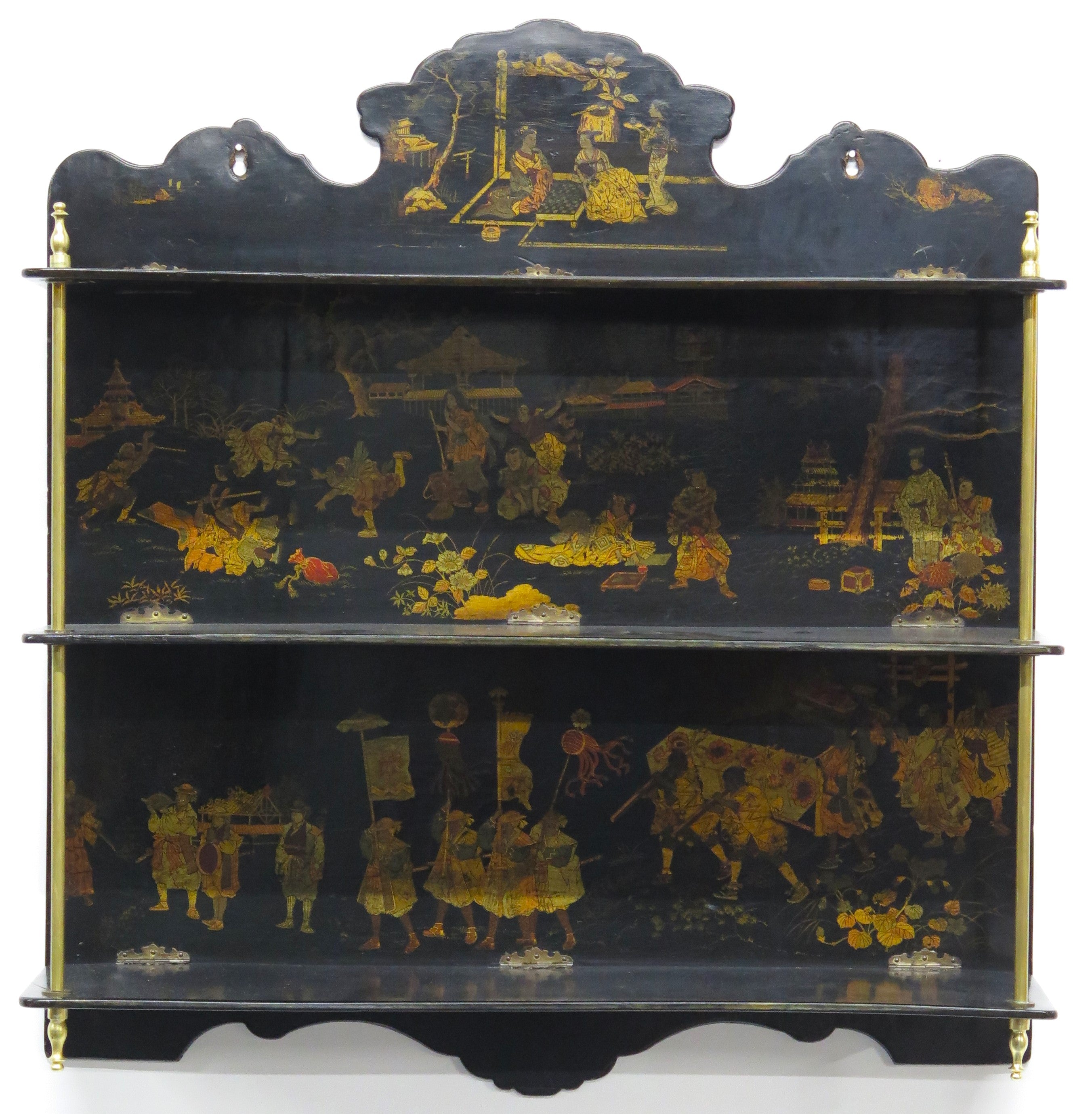 Late 19th Century French Shelf with Chinoiserie Decoration