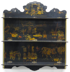 Late 19th Century French Shelf with Chinoiserie Decoration