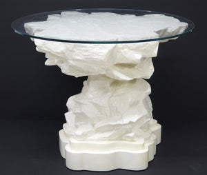 Faux Rock Center Table, Manner of John Dickenson, after Emilio Terry