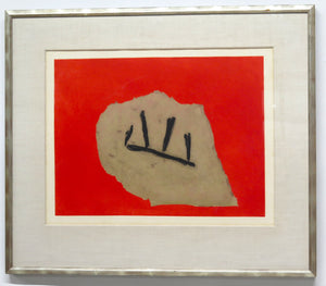 "The Australian Stone" 1984 by Robert Motherwell (American, 1915-1991)